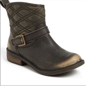 Lucky Brand Brown Quilted Leather Boots | Size 9